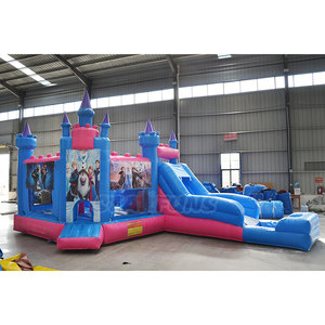 Kids Jumper Inflable Frozen Bouncer Bounce House Banners Comercial Tobogán de agua Combo Inflable Frozen Castle - Product Image 1