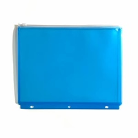 Pochette de classement A5 personnalisée en PVC transparent, étanche et durable, avec fermeture éclair, pour documents, crayons, carnets et espèces