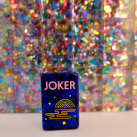 MAHJ PIT : Le jeu de tuiles de Mahjong américain en acrylique original Confetti Tiles 160 avec tapis de jeu MAHJ PIT