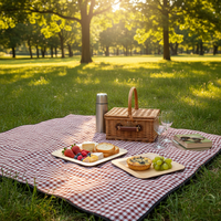 Assiettes jetables en bambou de 7, 8, 9, 10 et 12 pouces pour fêtes, pique-niques, restaurants, supermarchés – Écologiques, biodégradables, vente en gros