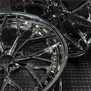 Gude ล้อโครเมียมแบบสองชิ้นปลอมแปลง, 19, 20, 21, 22นิ้วสำหรับนิสสัน GTR R32, Mercedes AMG GT, M3 M4 BMW - Product Image 4