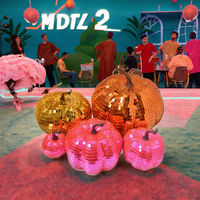 Boule disco en verre à paillettes 2025, écologique, avec accessoires miroir, pour décorations créatives de fête d'Halloween