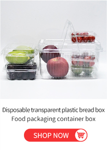 Thức ăn nhanh xách tay món tráng miệng rõ ràng nhà máy tùy chỉnh Takeaway với nắp hộp đựng thức ăn bền Pet trái cây rau xà lách hộp - Product Image 5