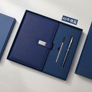 Wholesale Promotional Luxury Leather Notebook Items Gift Set A5 Journal Refillable <b>Diary</b> Business Corporate Gift Set With Pen - Product Image 5