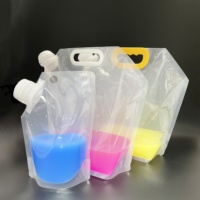 500ml 1L 2L Pochette de jus d'orange claire Stand up Spout Pouch Fruit Sauce Packaging Liquid Doypack