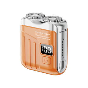 Mini <span class=keywords><strong>Rasoir</strong></span> à Barbe Puissant à Tête de Coupe Magnétique Amovible, Fonctionnant sur Piles pour Homme, pour la Maison et les Voyages R19 - Product Image 1