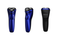 RUNWE RS8993 Tondeuse à barbe électrique professionnelle rotative à triple lame rechargeable IPX6 lavable pour hommes