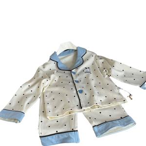 Nuevo Conjunto Familiar de 25 Piezas, Ropa de Dormir Infantil de Manga Larga, Algodón Puro, Cuello Camisero, <span class=keywords><strong>Pijama</strong></span> de Dibujos Animados de Dos Piezas, OEM para Mujer - Product Image 5