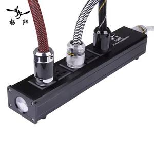 YYAUDIO <span class=keywords><strong>prise</strong></span> 5 positions 15A 50-60KHz haut de gamme <span class=keywords><strong>Hifi</strong></span> cinéma Audio filtre d'alimentation secteur Audio bruit puissance conditionneur puissance purificateur - Product Image 4