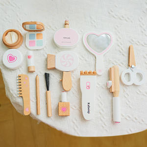 Ensemble de jouets en bois de simulation exquis pour filles, coiffeuse, maquillage de princesse, cadeau d'anniversaire, jouet en bois - Product Image 2