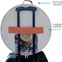 Étui de rangement pour chapeau à large bord, sac de voyage pour chapeau avec sangles de fixation intérieures pour chapeaux de cowboy