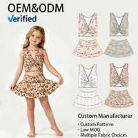 Ensemble Coordonné Deux Pièces Haut Sans Manches et Jupe Torsadée Personnalisé pour Filles – Qualité Supérieure – Tenue Décontractée pour Bébés Filles – Vente en Gros