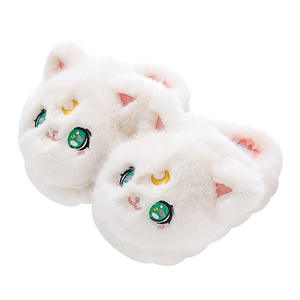 Chaussons d'hiver pour enfants en fausse fourrure de lapin, pour garçons et filles, à porter à la maison - Product Image 5