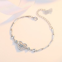 Bracelet en zircon cubique motif bois de cerf au design unique et original, bijou de main personnalisé pour couple, accessoire de mode pour poignet