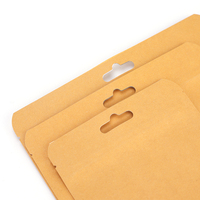 Sachets en gros personnalisés de qualité alimentaire à fond plat, avec fermeture éclair supérieure et huit soudures latérales, en matériaux recyclés, pour chips, snacks, aliments pour animaux de compagnie, en kraft