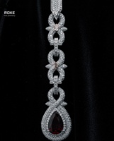 Chaîne cubaine en or 9K/10K/14K/18K personnalisée avec lettres |   Pendentif à franges en diamant cultivé en laboratoire |   Collier Hip Hop certifié IGI/GIA