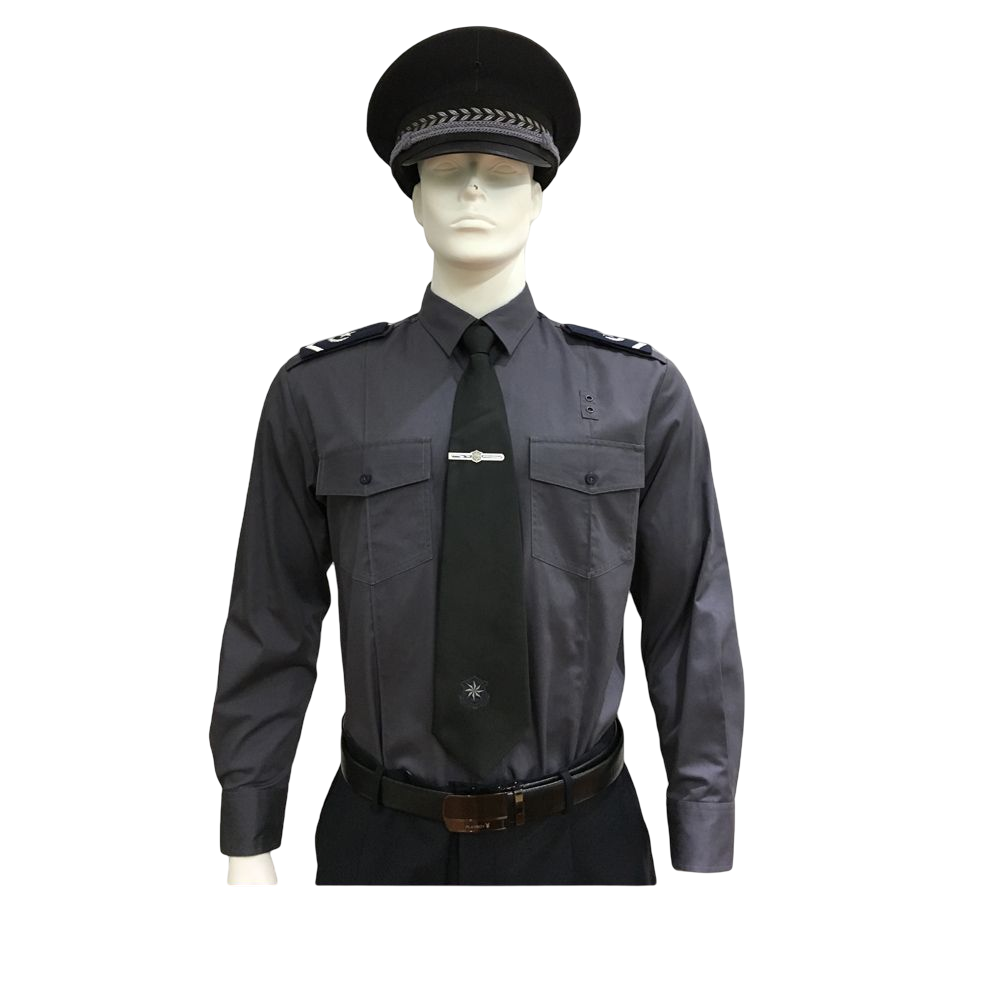 Uniforme de securite Uniforme de seguridad black blue grey Guard Law Enforcement duty patrol long sleeve Security Guard Uniform