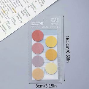 Multicolor PET Caliper Self-Adhesive Transparent Waterproof <b>Memo</b> <b>Pads</b> Customizable School Office Supplies - Product Image 2