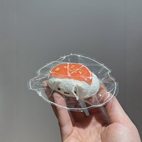 Mainan Penghilang Stres Sushi Kucing, Squishy Slow-Rebound, Silikon Food-Grade untuk Usia 14+ Tahun