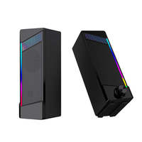 Nueva Barra de Sonido Estéreo USB 2.0 de 6W con Entrada Auxiliar de 3.5mm, RGB Dinámico, 2 en 1, para Juegos de PC, Altavoces BT para Computadora