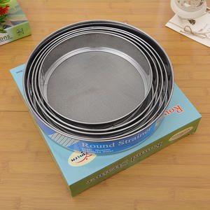 6 टिकाऊ स्टेनलेस स्टील के आटे का सेट घरेलू बेकिंग कोनर्स और स्ट्रेनर्स धातु सामग्री - Product Image 3