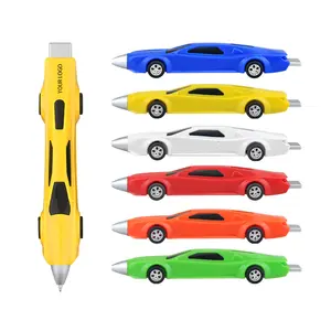 BKS Новый Дизайн Красочная Пластиковая шариковая ручка в форме автомобиля с прекрасным логотипом для оптовой продажи
