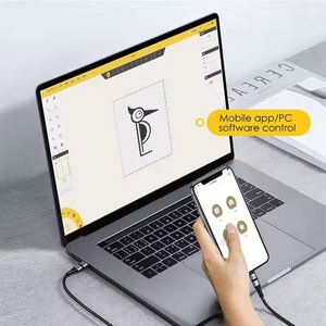 <span class=keywords><strong>Laserpecker</strong></span> <span class=keywords><strong>2</strong></span> PRO con tercer eje para vaso cilíndrico de grabado madera cuero plástico acrílico con pintura - Product Image 3