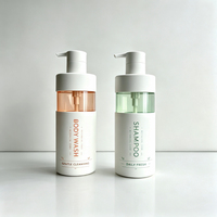Bouteilles en plastique vides de 300 ml et 500 ml pour gel douche, shampoing, savon moussant pour les mains et le visage, distributeur de cosmétiques