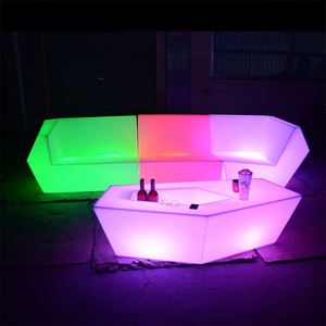 Tabouret incurvé portable, chaise de repos, <span class=keywords><strong>canapé</strong></span> sexuel, mobilier de bar en plastique PE brillant, led - Product Image 3