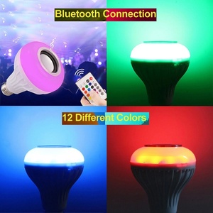 Bombilla LED Inteligente Inalámbrica con Altavoz, Control Remoto Multicolor RGB, Base E26 E27 - Product Image 6