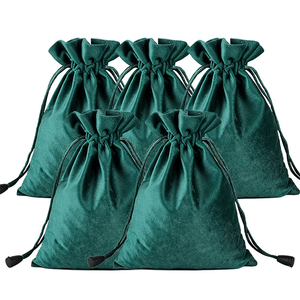 Bolsas de Terciopelo Personalizadas con Logotipo, Coloridas, Suaves, para Regalo, con Cordón, para Joyería - Product Image 3