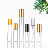Bon marché de haute qualité 2ml 3ml 5ml 10ml petits flacons d'atomiseur de parfum échantillon bouteille en verre avec pompe de pulvérisation en plastique mini bouteille testeur