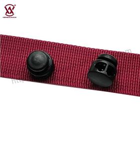 प्लास्टिक ड्रॉस्ट्रिंग कॉर्ड अंत फ्लैट कॉर्ड लॉक बेलनाकार डबल होल प्लास्टिक रस्सी बैकपैक के लिए - Product Image 5