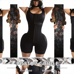 Faja Postoperatoria de Alta Compresión para Uso Diario, Sin Costuras, con Tirantes Gruesos, Hecha de Tela Jersey - Product Image 2