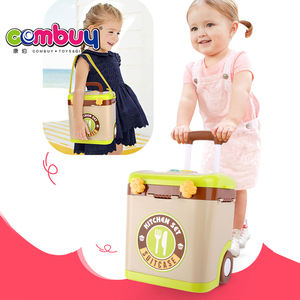 Ensemble de jeu de <span class=keywords><strong>valise</strong></span> à maquillage pour enfants, <span class=keywords><strong>coiffeuse</strong></span>, jouet de déguisement - Product Image 4