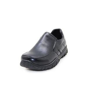 Zapatos de cuero negro ligeros para niños, mocasines informales sin cordones, para la escuela, venta al por mayor - Product Image 2