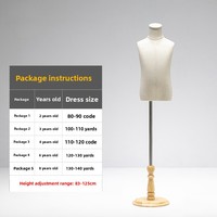 Magasin de vêtements Kidsren's Model Display Stand Window Half-Length Dummy Full-Body Boy Girl Mannequins for Kidsren's Clothing