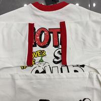 Supplier Terpercaya Harga Grosir Murah Kaos Putih Berkualitas Tinggi Lengan Pendek Katun Motif Kartun Custom MIXED EMOTION Kaos Pria