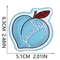 Offre Spéciale : Patch en tissu thermocollant en feutre brodé, motif Œil de pêche, Crâne, Lèvres, Rose, Femme, pour la décoration de vêtements et sacs