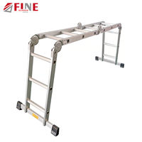 Charge maximale 150 kg, 12 marches, échelle pliante multifonction en aluminium, échelle pliante multifonction
