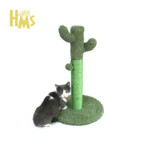 Pet chew toys robusto Chewy Climbing Cactus scratcher semplice cat tree wall tiragraffi cactus con pallina piccola