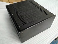 Anker BRZHIFI Audio BZ2412B — boîtier en aluminium, Double radiateur, châssis d'amplificateur de puissance de classe A, Kit en bricolage pour hi-fi
