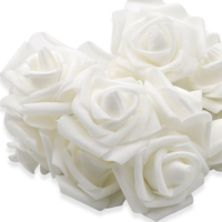Guirlande lumineuse à lumière LED pour roses, lampes décoratives artificielles, fausses fleurs féeriques, chaudes, féerique, m
