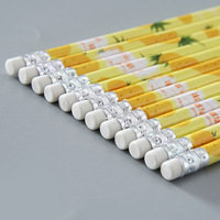 Lot de 12 crayons HB Kawaii en forme de fruits, crayons à dessin en bois mignons en forme de fraise avec gomme, stylo à croquis, fournitures scolaires et de bureau pour enfants, cadeau
