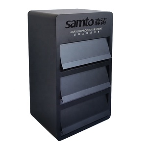 Smoke shop custom logo display showcase with pusher supermarket tobacco electronic cigarette display cabinet