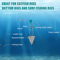 25 Pièces de Plombs Coulissants pour Ligne de Pêche, Ligne Tressée Haute Résistance avec Connecteurs de Plomb à Clip Duo-Lock, Kit de Boîte à Pêche
