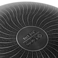 Wok en acier inoxydable 304 à 3 couches, texture nid d'abeille écologique, intérieur anti-rayures, 20L/18L, pour gaz, vente en gros usine