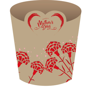 Phalaenopsis personnalisé imprimé écologique étanche Kraft plante fleur pot en papier couverture pour plantes succulentes cactus - Product Image 6