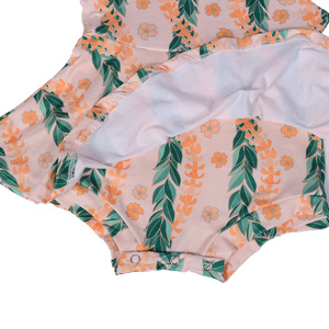 GA-12 OEM/ODM Vestido de Verano para Bebé con Tirantes Ajustables, Estampado de Leopardo, Peplum con Cuerda, Tejido de Algodón RIB para Niñas - Product Image 3