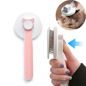 ZMaker pettine per la pulizia degli animali domestici spazzola autopulente per cani spazzola per pettine con ago per capelli puliti per gatti - Product Image 1
